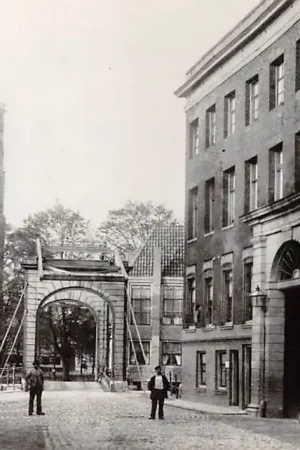 Zo was Dordrecht Nieuwe Haven Engelenburgerweg en Blauwpoort omstreeks 1905 HC17004 Kup teraz