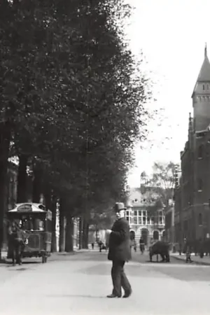 Zo was Dordrecht Begijnhof omstreeks 1915 Paardentram Tram HC16945 Nowość