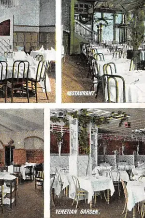 Zwrot pieniędzy USA New York Kalil's Park Place Moorish Room Restaurant Rathskeller Venetian Garden Noord-Amerika HC16740