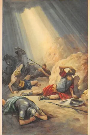 Fantasie Vintage Saulus op den weg naar Damascus Handelingen 9 Bijbel Geloof Religie HC16628 Premium