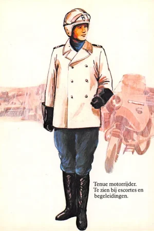 Militair Marechaussee Tenue motorrijder te zien bij escortes en begeleidingen HC16351 Oferta