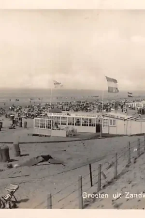 Promocja Zandvoort Groeten uit 1948 Strandgezicht en zee HC16254