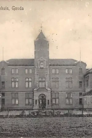 Oferta Gouda Krugerlaan Voorzijde van Iterson Ziekenhuis Swartsenburg 1910 HC16377