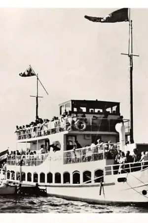 Oryginalny Sint Annaparochie Rondvaart Princehof 1956 Scheepvaart Schepen HC16080