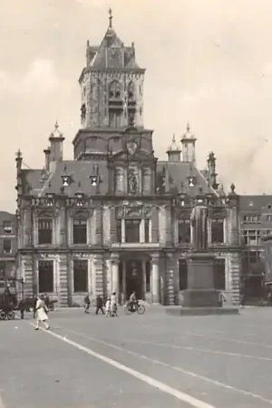 Szybka dostawa Delft Markt met Stadhuis HC16155