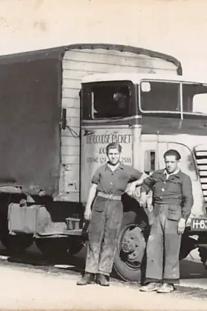 Gouda Fotokaart Vracht auto De Goudsche Packet op de Nieuwe Weg in 1947 Parallelweg HC15809 Zwrot pieniędzy