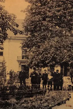 Gouda Jeruzalemstraat Plantsoen Oude Mannenhuis 1907 Gompers HC15793 Najlepsza cena