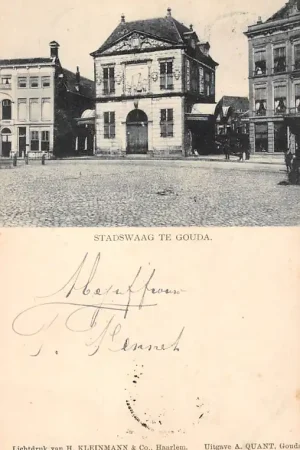 Nowość Gouda Waag Stadswaag te Gouda voor 1900 Hotel De Zalm HC15741