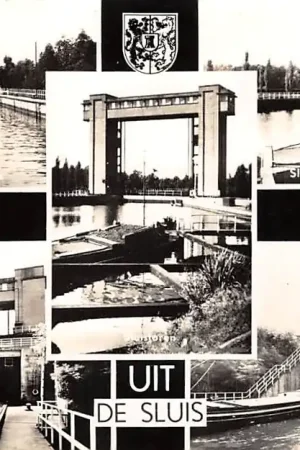 Born Groeten uit de sluis Binnenvaart schepen Scheepvaart HC15736 Bezpieczna płatność