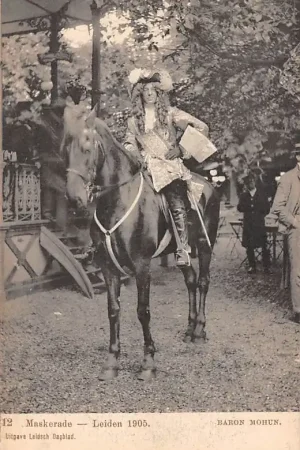 Leiden Maskerade 1905 12 Baton Muhin te paard HC15399 Oferta