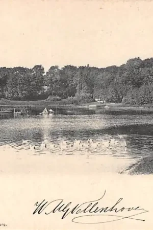 Wyprzedaż Middelburg Palingvisscherij met molen 1908 HC15392