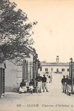 Algerije Caserne d'Orleans a la Casbah Militair Kazerne Alger Afrika HC15491 Oryginalny