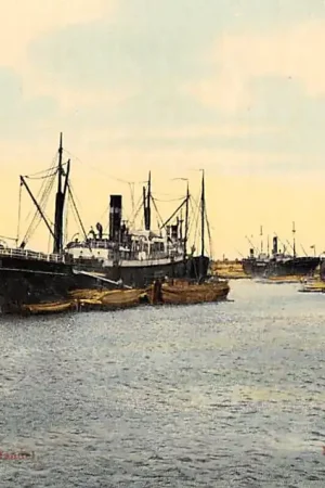 Autentyczny Zaandam Houthaven met zee- en binnenvaart schepen Scheepvaart HC15477