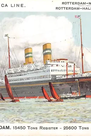 Rotterdam t.s.s. Veendam Holland America Line Scheepvaart Schepen HC15316 Ekspresowa dostawa