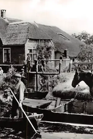 Giethoorn Punter met paard 1963 HC15148 Darmowa dostawa