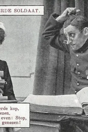 Militair Mobilisatie Wo1 1914 - 1918 De geleerde soldaat Humor HC15136 Najlepsza cena