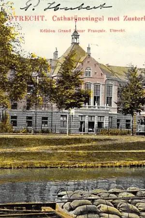 Wysoka jakość Utrecht Catharijnesingel met Zusterhuis Tram 1916 HC15098