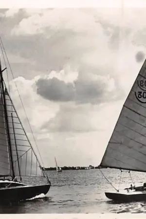 Loosdrecht Op de Plassen Zeil schepen Hilversum 1945 HC15026 Bezpieczna płatność