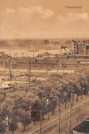 Autentyczny Amsterdam Panorama Schepen 1916 HC14945