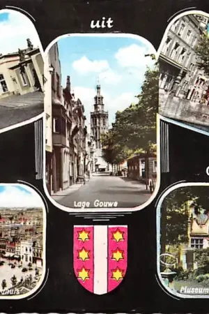 Szybka dostawa Gouda Groeten uit 1964 Station Gouwe Turfmarkt Markt Museumtuin HC14718