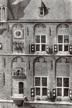 Gouda Markt Stadhuis met klokkenspel 1964 HC14688 Ekspresowa dostawa