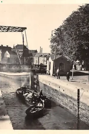 Ostatnia szansa Gouda Mallegat sluis Vest Turfsingel Molen Binnenvaart schepen Scheepvaart HC14676