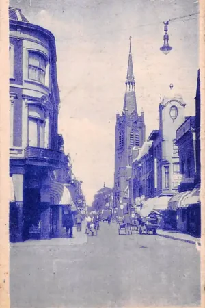 Gouda Kleiweg met R.K. kerk HC14632 Bezpieczna płatność