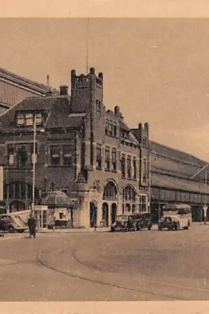 Haarlem Station Auto bus HC14596 Autentyczny