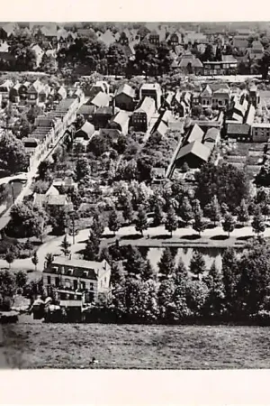 Gouda Van Bergen IJzendoornpark Van Strijenstraat Kattensingel Regentesseplantsoen 1927 KLM Luchtfoto 27-207 HC14544 Wyprzedaż