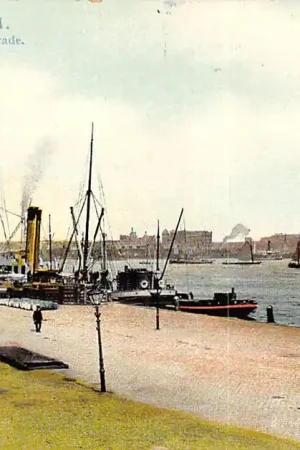 Rotterdam Parkkade Maas Binnenvaart schepen Scheepvaart 1910 HC14491 Oferta limitowana