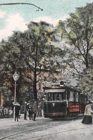 Rotterdam Park en Westerlaan Tram 7 Lijn 1 1906 HC14484 Tylko dziś