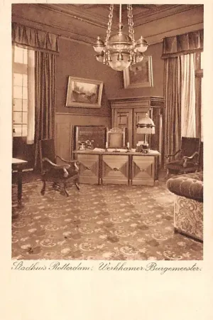 Rotterdam Coolsingel Stadhuis Werkkamer Burgemeester HC14411 Wysoka jakość