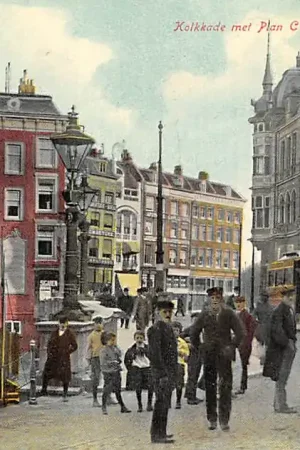 Rotterdam Plan C Kolkkade Tram 32 Lijn 1 RET HC14264 Darmowa dostawa