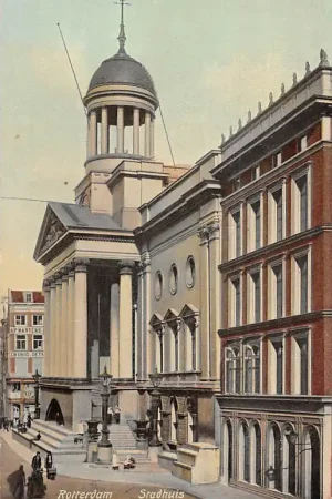 Rotterdam Kaasmarkt Stadhuis e Gemmentelijk Arbeidsbeurs 1905 HC14230 Oferta limitowana