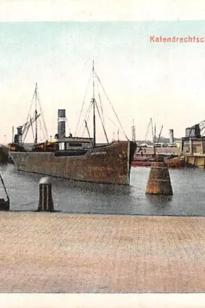 Rotterdam Katendrechtse Haven met schepen Scheepvaart HC14170 Autentyczny