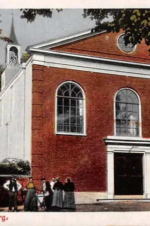 Nowość Valkenburg (ZH) Groeten uit met kerk 1925 HC13791