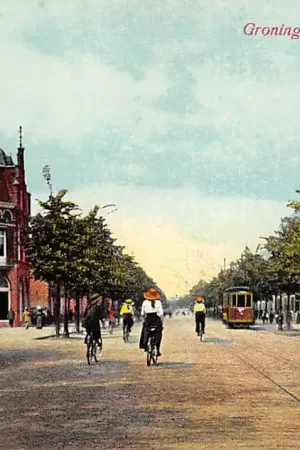 Groningen Heereweg met tram 1913 HC13690 Oferta