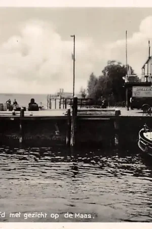 Oferta Vlaardingen Westerhoofd met gezicht op de Maas Sleepboot Cafe Binnenvaart schepen 1938 HC13666