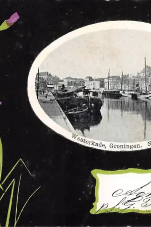 Najlepsza cena Groningen Westerkade 1903 Binnenvaart schepen Scheepvaart HC13468
