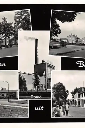 Premium Beilen Groeten uit 1960 Esweg Domo Zuivelfabriek Torenlaan Raadhuis en De Paltz HC13076