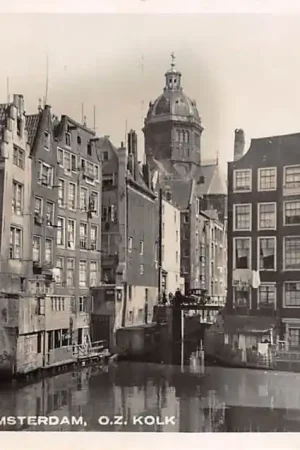 Amsterdam O.Z. Kolk Fotokaart HC13207 Autentyczny