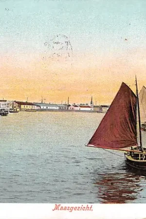 Rotterdam Maasgezicht Binnenvaart schepen Scheepvaart 1903 HC12506 Wyprzedaż