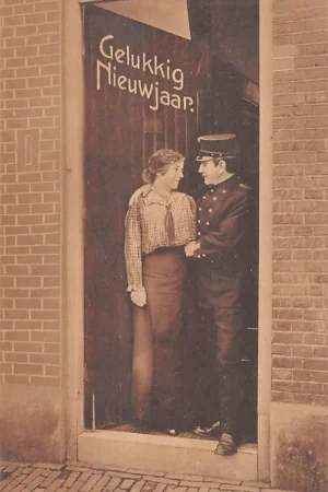 Kup teraz Militair Mobilisatie 1918 WO1 Gelukkig Nieuwjaar Soldaat met vrouw HC12763