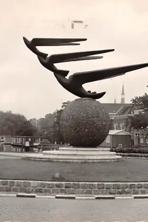 Gouda Bolwerk Monument Kattensingel en Lage Gouwe 1964 HC12953 Zamów teraz