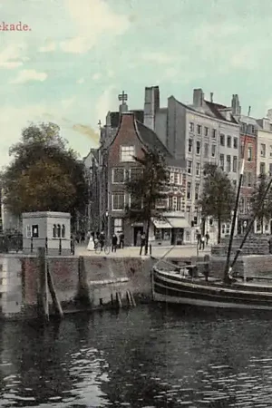 Rotterdam Spaansche Kade 1912 Binnenvaart schepen Scheepvaart HC12487 Ekspresowa dostawa