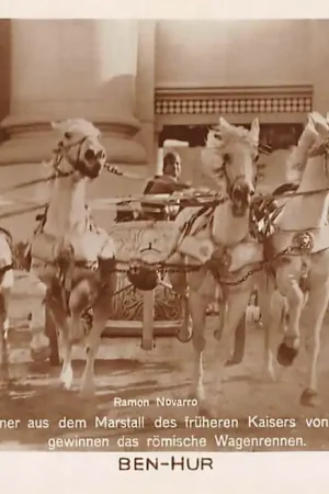 Oferta Film Filmster Ramon Navarro in Ben-Hur Lippizaner Pferden gewinnen das romische Wagenrennen Ross Verlag 64\\/3 Metro Goldwyn Mayer Pictures HC12158