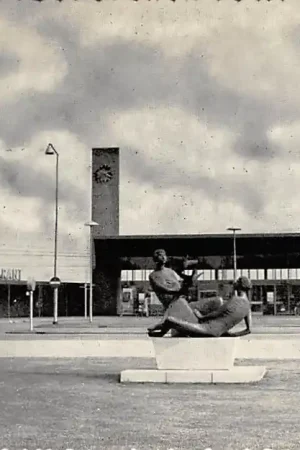 Beverwijk Station en Stationsrestaurant 1962 Spoorwegen HC11965 Szybka dostawa