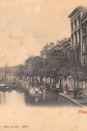 Rotterdam Haagsche Veer 1900 Binnenvaart schepen Scheepvaart HC12215 Premium