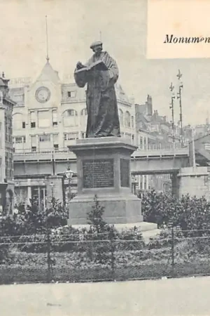 Rotterdam Groote Markt Monument Erasmus en spoorbrug HC12172 Oferta