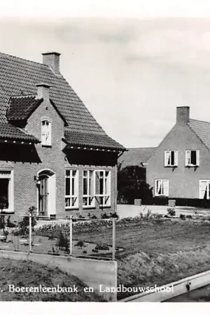 Rabat Schoonrewoerd Coöp. Boerenleen bank en Landbouwschool 1961 HC11939